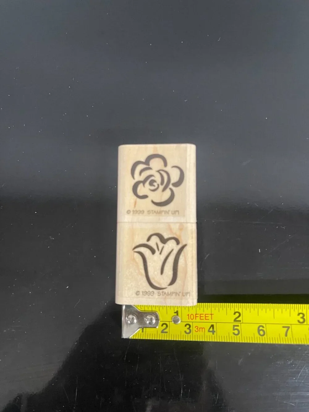 Vintage Stampin' Up Floral Background Rubber Stamp Lot 7 Pc